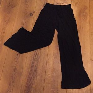 Black Linen Summer Pants